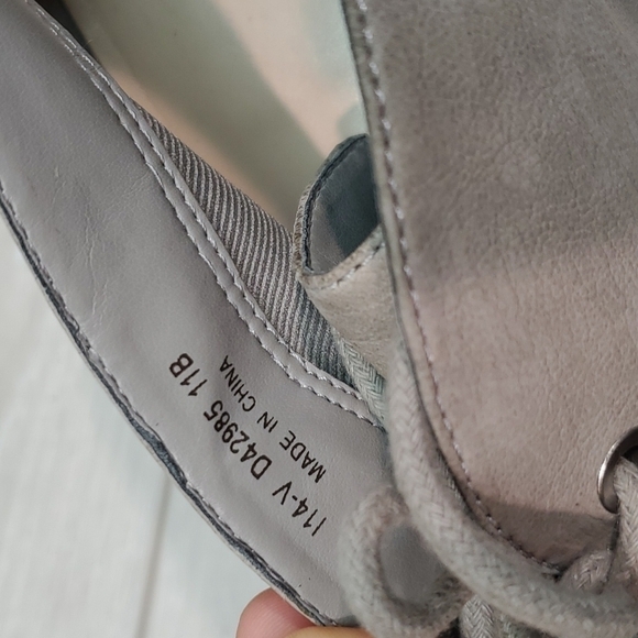 Cole Haan Womens Ankle Leather Wedge Heels Lace Up Boots shoes sz 11B - Picture 10 of 11